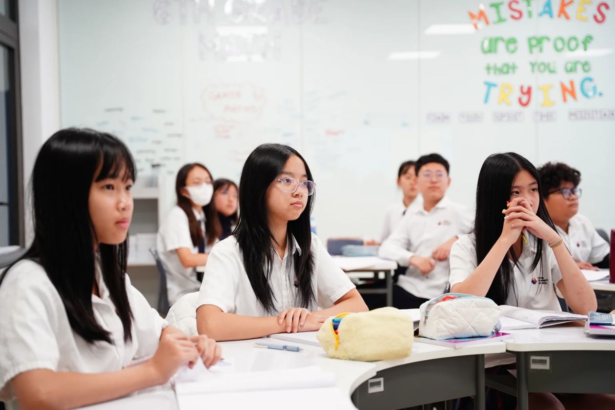 Fairmont International School Vietnam classroom students learning US curriculum Hanoi 