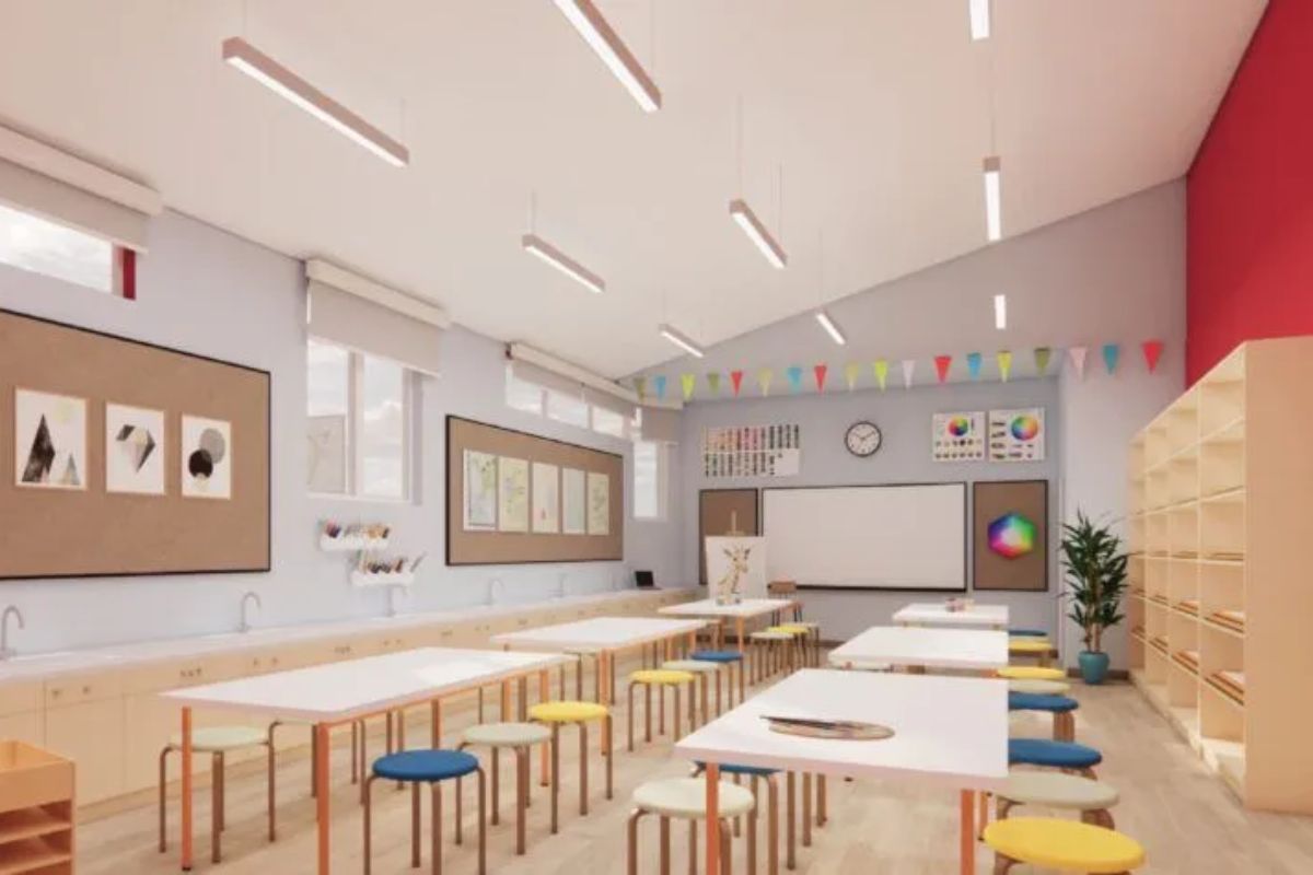 Kellett School Sixth Form Centre modern study spaces 
