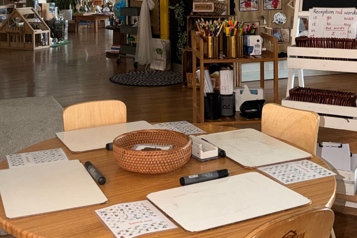 A welcoming classroom environment where young learners collaborate and explore ideas