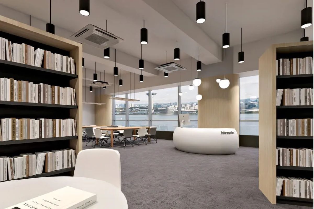The Nord Anglia Sixth Form Centre in Hung Hom offering a modern, university style learning environment for senior students 