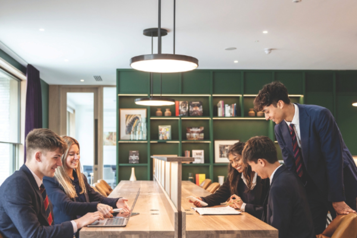 Students learning and collaborating at Brighton College Singapore
