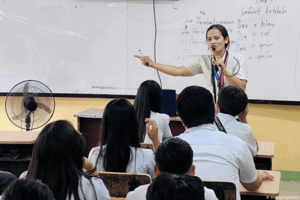 Lacson said German intimidated her before she started learning it in 2011 Image: Stanley Gajete/DW