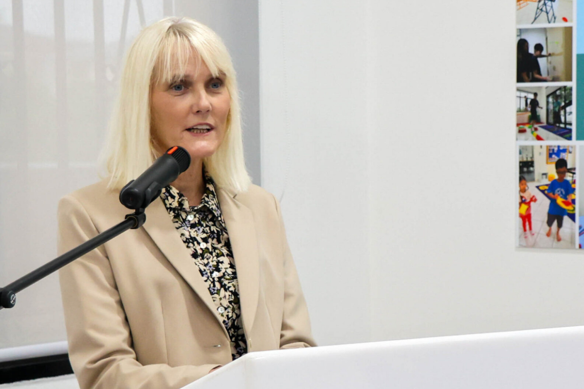 Ms Suzie Rush, Head of Inclusion at ISB and Head of the ISB Centre for Inclusive Learning, delivering a speech